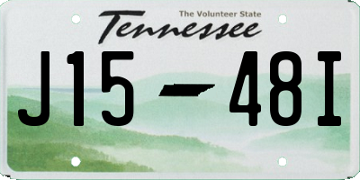 TN license plate J1548I