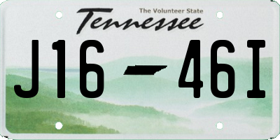 TN license plate J1646I