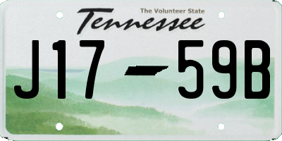 TN license plate J1759B