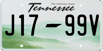TN license plate J1799V