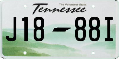TN license plate J1888I