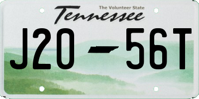 TN license plate J2056T