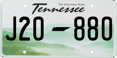 TN license plate J2088O
