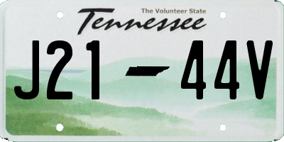 TN license plate J2144V