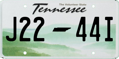 TN license plate J2244I