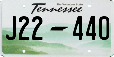 TN license plate J2244O