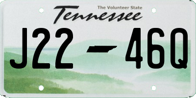 TN license plate J2246Q