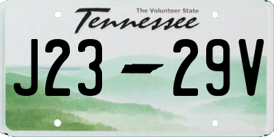 TN license plate J2329V