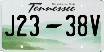 TN license plate J2338V
