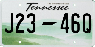 TN license plate J2346Q