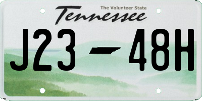 TN license plate J2348H