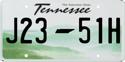 TN license plate J2351H