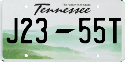 TN license plate J2355T