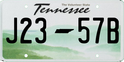 TN license plate J2357B