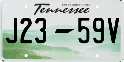 TN license plate J2359V