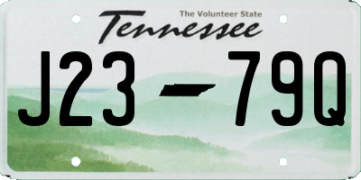 TN license plate J2379Q