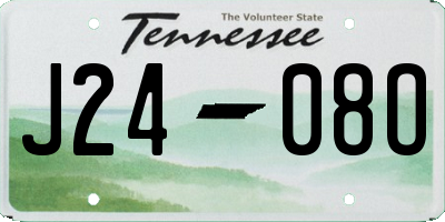 TN license plate J2408O