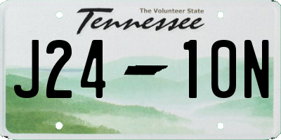 TN license plate J2410N