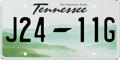 TN license plate J2411G