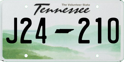 TN license plate J2421O