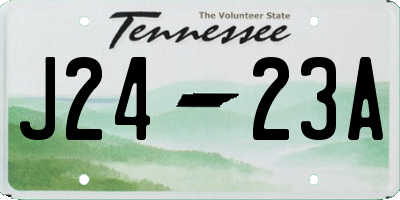 TN license plate J2423A