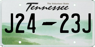 TN license plate J2423J