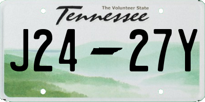 TN license plate J2427Y