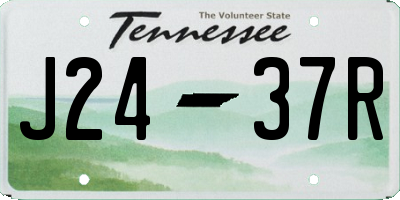 TN license plate J2437R