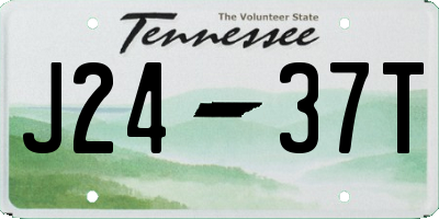 TN license plate J2437T