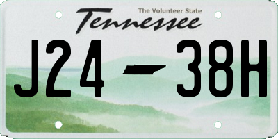 TN license plate J2438H