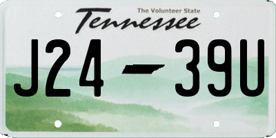 TN license plate J2439U