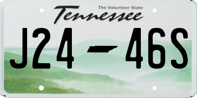 TN license plate J2446S
