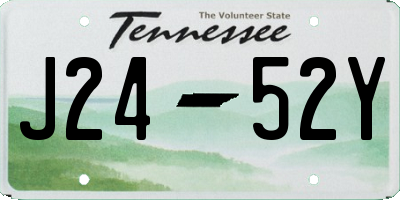 TN license plate J2452Y