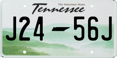 TN license plate J2456J