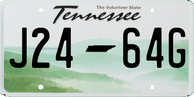 TN license plate J2464G