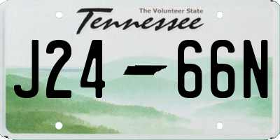 TN license plate J2466N