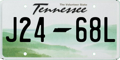 TN license plate J2468L