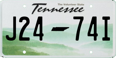 TN license plate J2474I