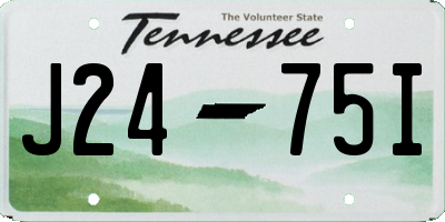 TN license plate J2475I