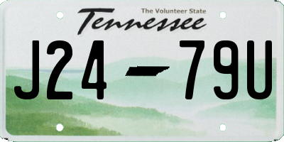 TN license plate J2479U