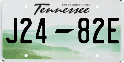 TN license plate J2482E