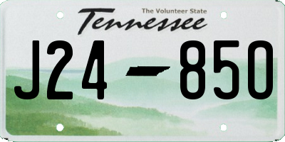 TN license plate J2485O