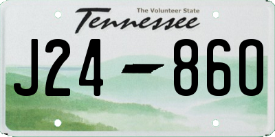 TN license plate J2486O