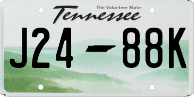 TN license plate J2488K