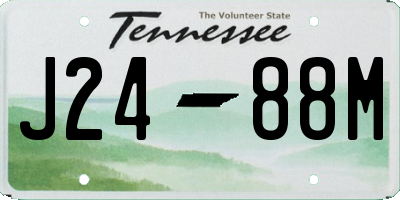 TN license plate J2488M
