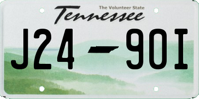 TN license plate J2490I