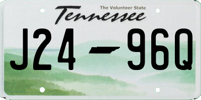 TN license plate J2496Q