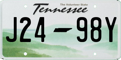 TN license plate J2498Y