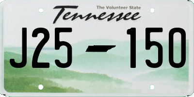 TN license plate J2515O