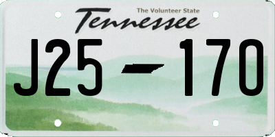 TN license plate J2517O